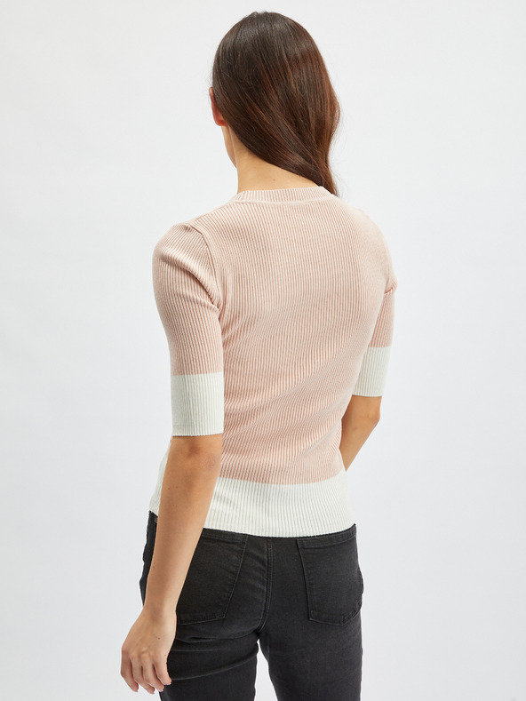 Orsay ORSAY fehér-rózsaszín női pulóver