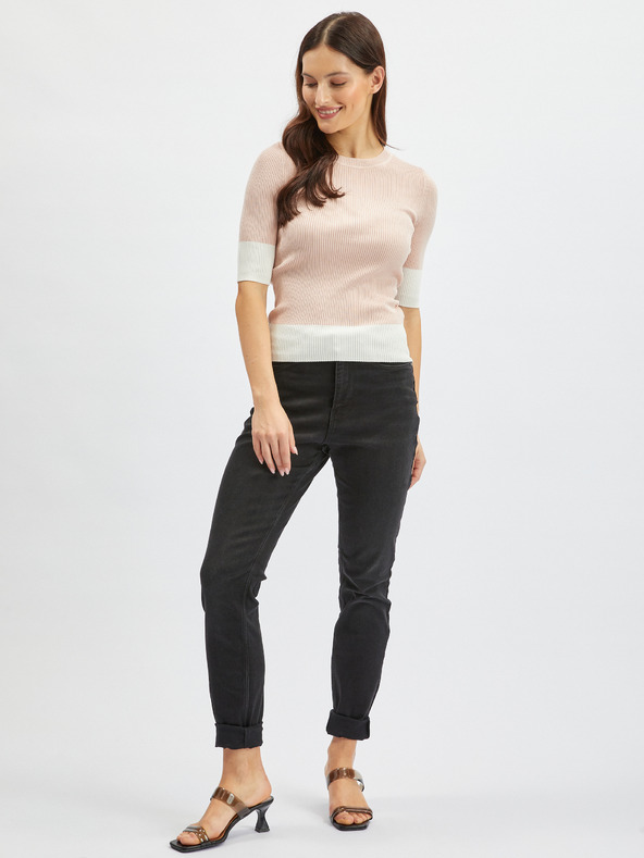 Orsay ORSAY fehér-rózsaszín női pulóver