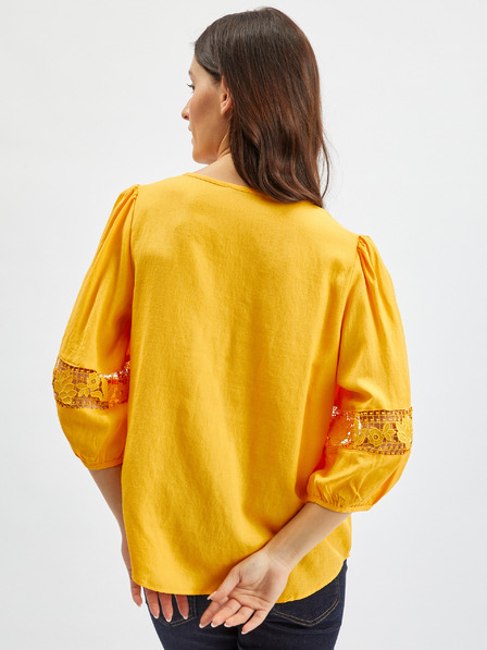 Orsay ORSAY narancssárga női blúz csipkével