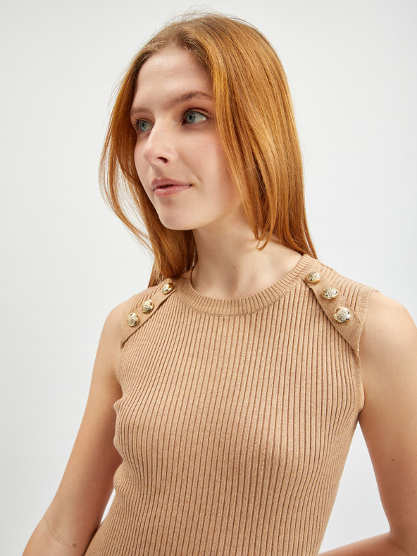 Orsay ORSAY világosbarna női pulóverruha