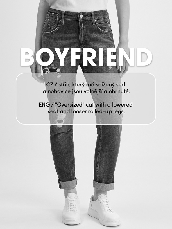 Orsay ORSAY sötétkék boyfriend női farmer