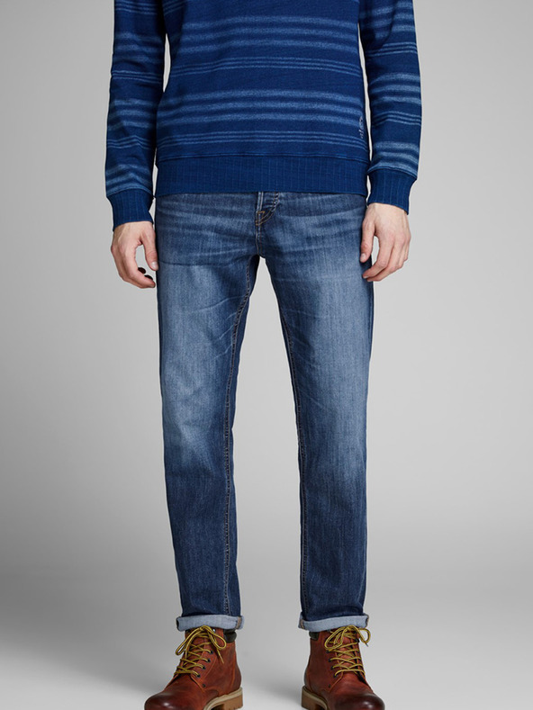 Jack & Jones Sötétkék slim fit farmer Jack & Jones Mike