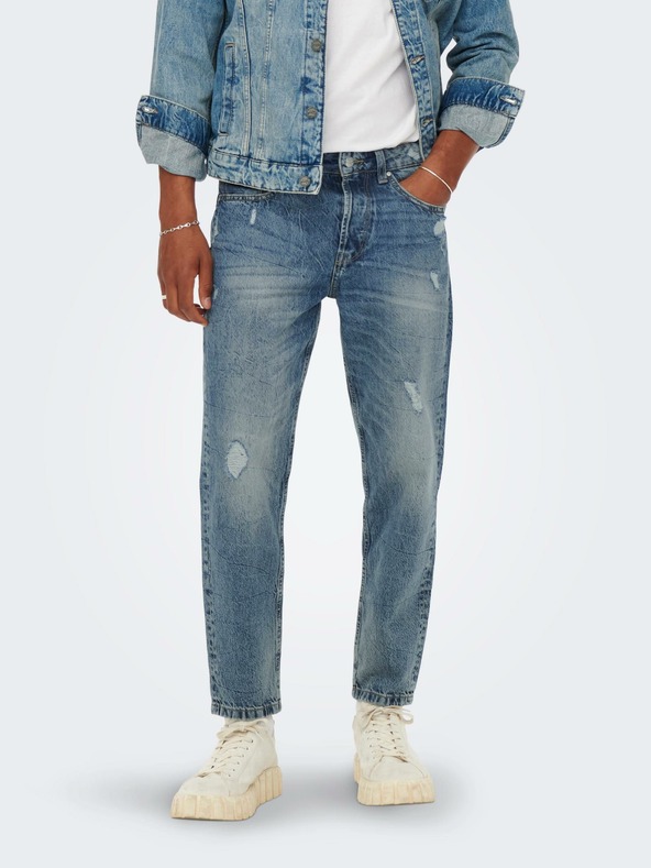 ONLY & SONS Kék slim fit farmer ONLY & SONS Avi
