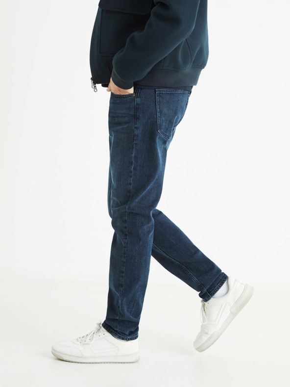 Celio Sötétkék férfi slim fit farmernadrág Celio C25 Bostone