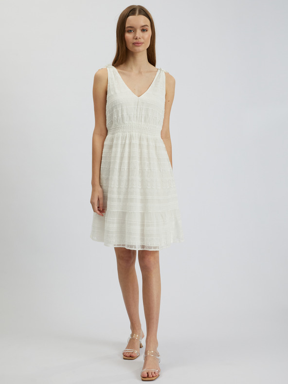 Orsay ORSAY krémszínű női csipkeruha