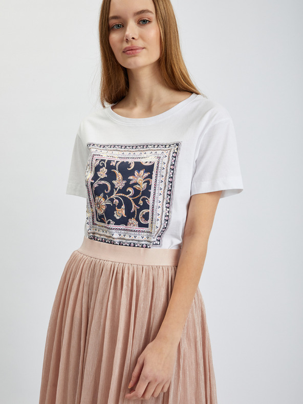 Orsay ORSAY halványrózsaszín plisszírozott női szoknya