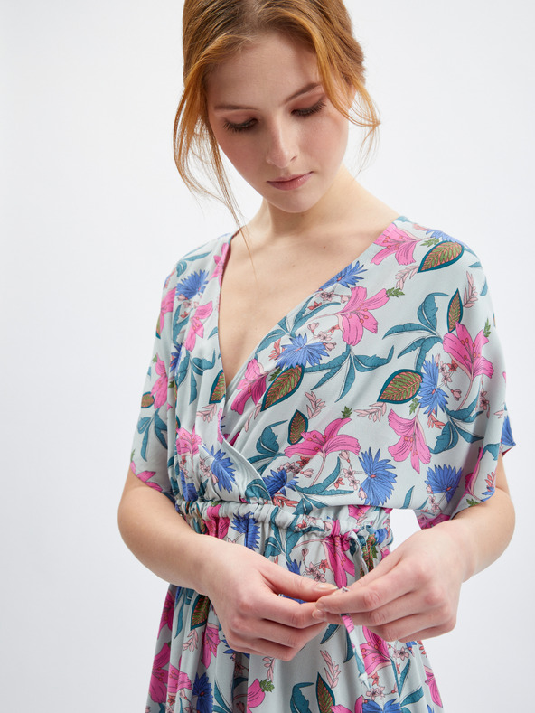 Orsay ORSAY világoskék virágmintás női ruha