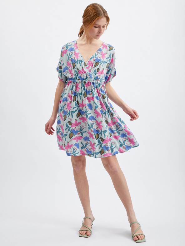 Orsay ORSAY világoskék virágmintás női ruha