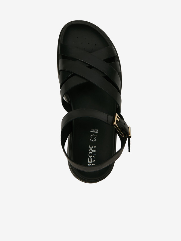 Geox Fekete női bőr szandál Geox