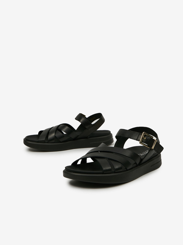 Geox Fekete női bőr szandál Geox