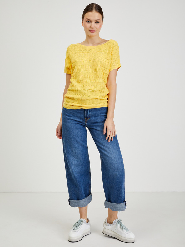 Orsay ORSAY sárga rövidujjú női pulóver