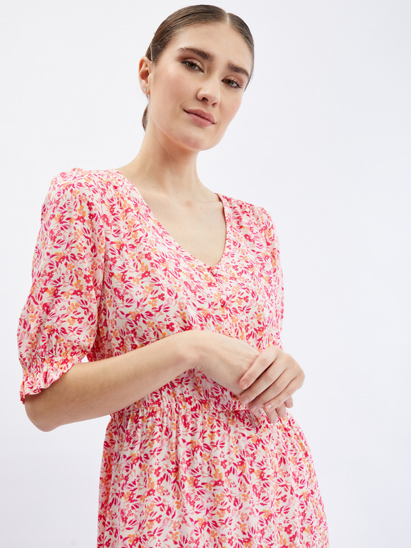 Orsay ORSAY narancssárga-rózsaszín virágmintás női ruha