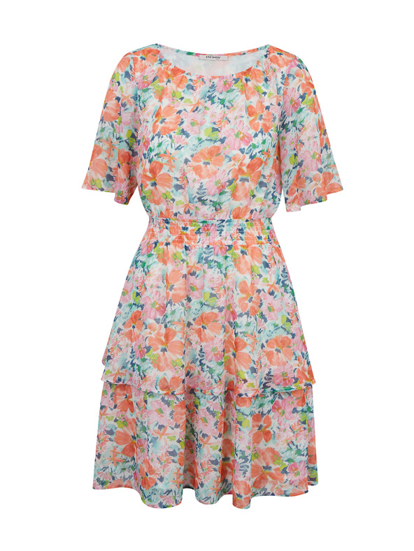 Orsay ORSAY piros-krémszínű női virágmintás ruha