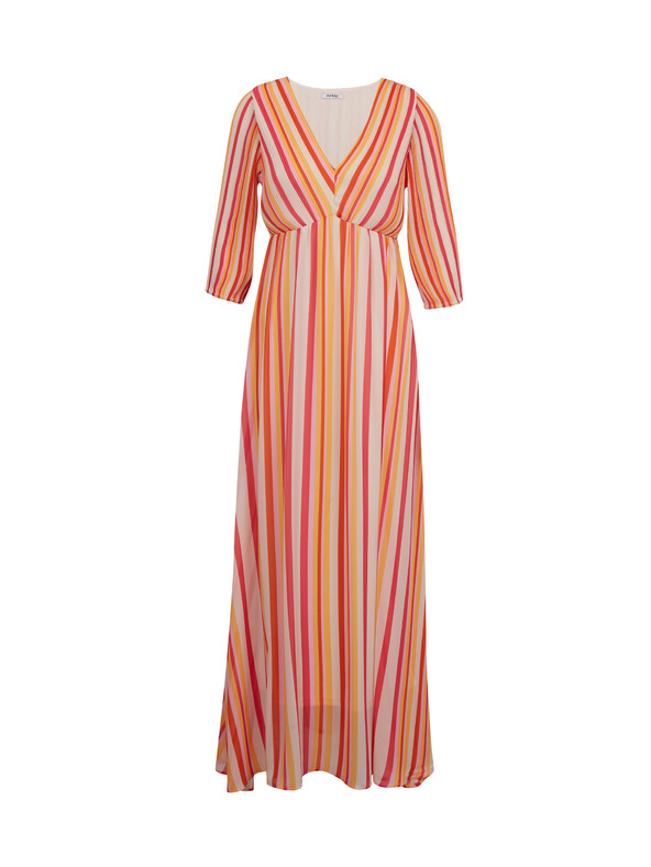 Orsay ORSAY rózsaszín-narancssárga csíkos női maxiruha