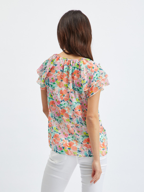 Orsay ORSAY rózsaszín-krémszínű női virágmintás blúz