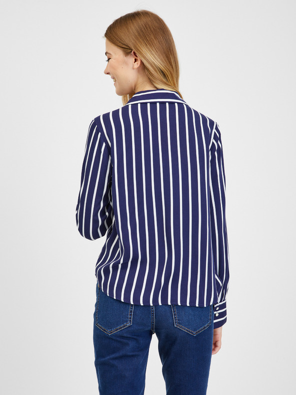 Orsay Fehér-kék csíkos ORSAY női blúz