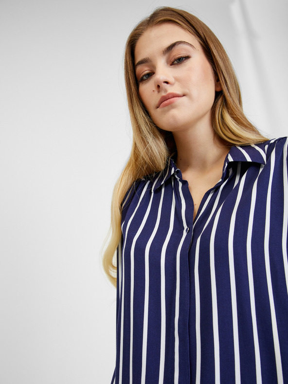Orsay Fehér-kék csíkos ORSAY női blúz
