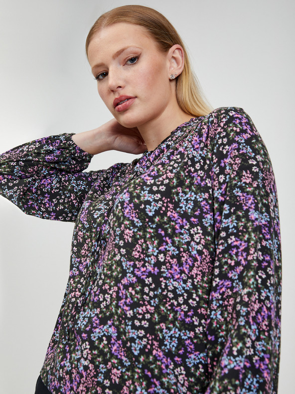 Orsay ORSAY fekete virágmintás női blúz