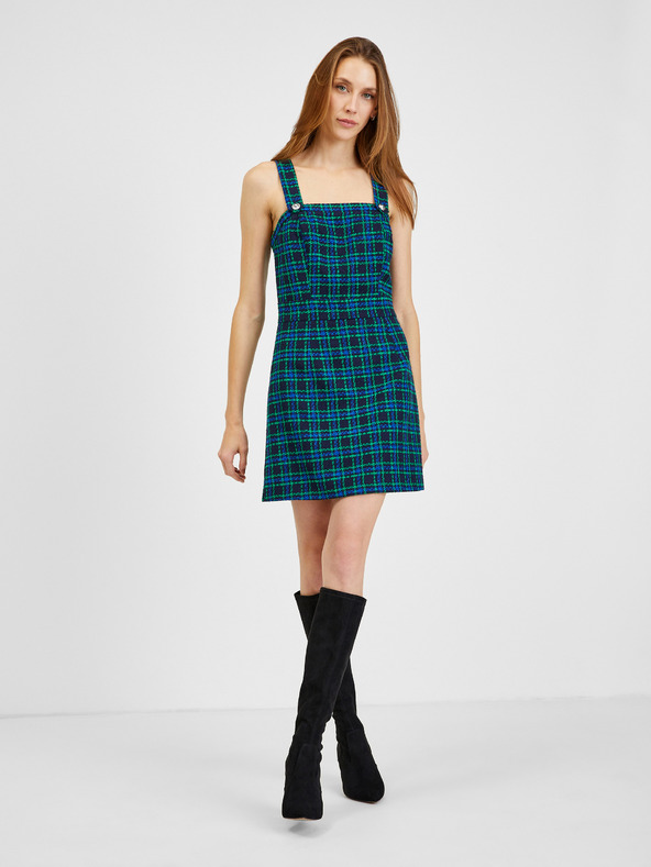 Orsay ORSAY sötétkék kockás női ruha