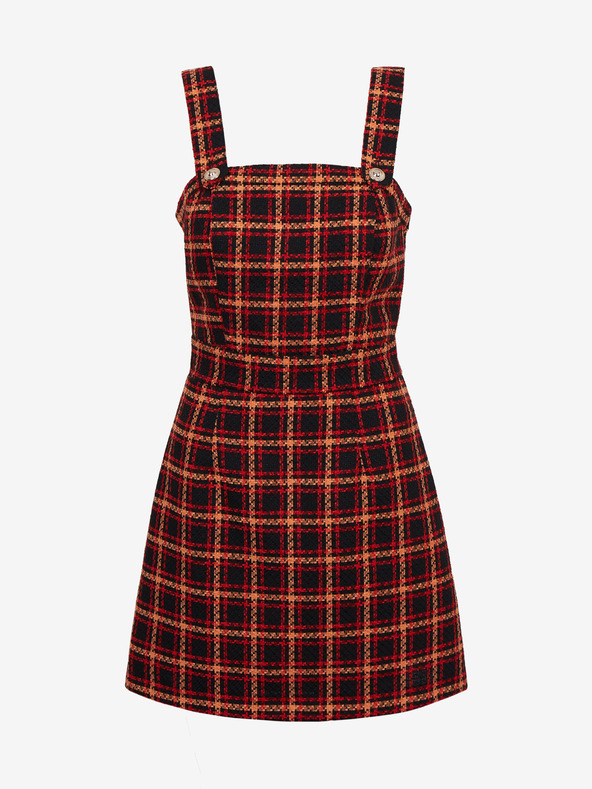 Orsay ORSAY piros-fekete kockás női ruha