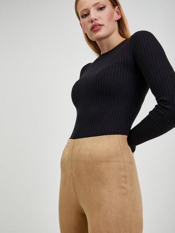 Orsay ORSAY világosbarna velúr női nadrág