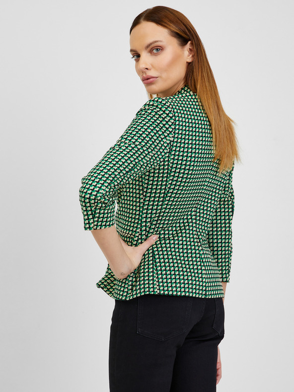 Orsay ORSAY fehér-zöld kockás női blézer