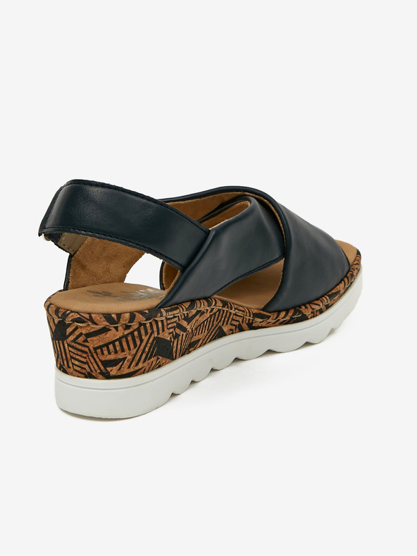 Rieker Sötétkék női ékszandál Rieker