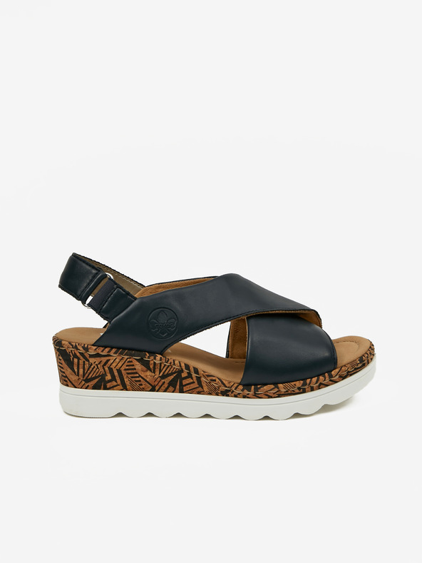 Rieker Sötétkék női ékszandál Rieker