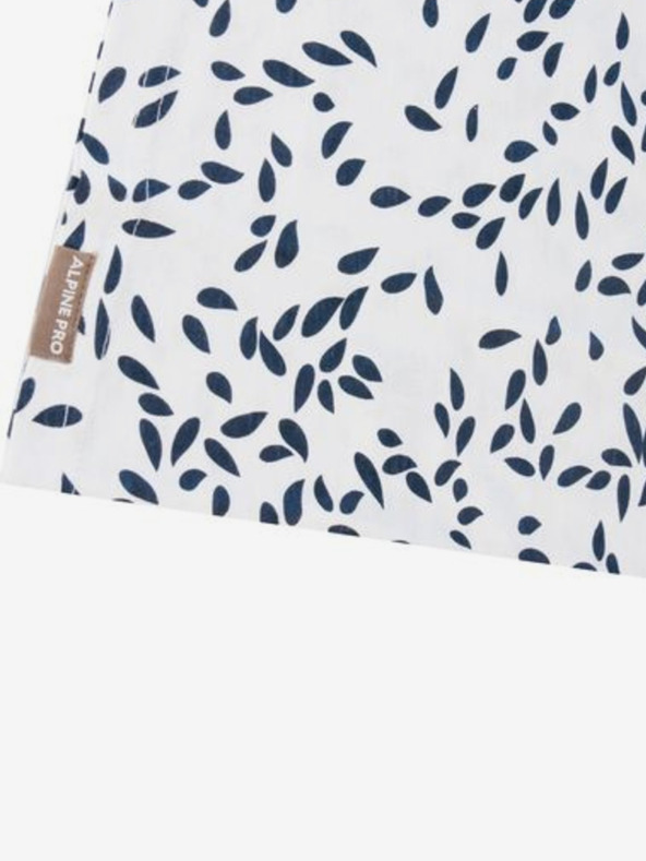 ALPINE PRO Kék-fehér női mintás póló ALPINE PRO Onbera kék-fehér női póló