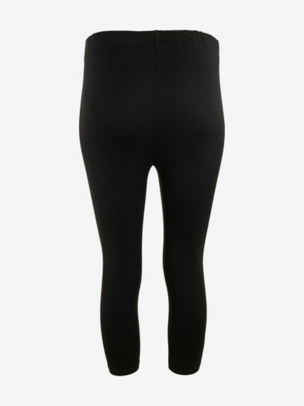 ALPINE PRO Fekete női sportos, háromnegyedes leggings ALPINE PRO Dagana