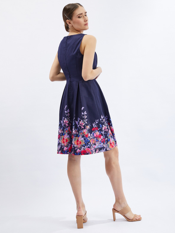 Orsay ORSAY sötét kék női virágmintás ruha