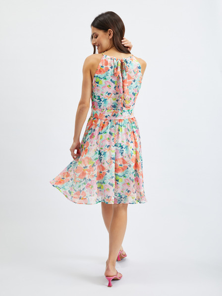 Orsay ORSAY piros-krémszínű női virágmintás ruha