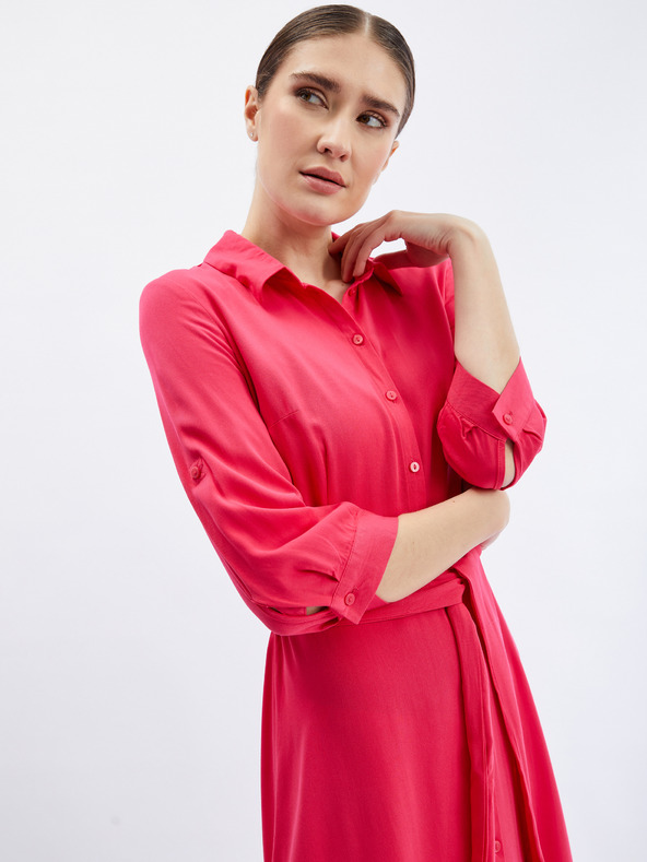 Orsay ORSAY sötét rózsaszín női ingruha