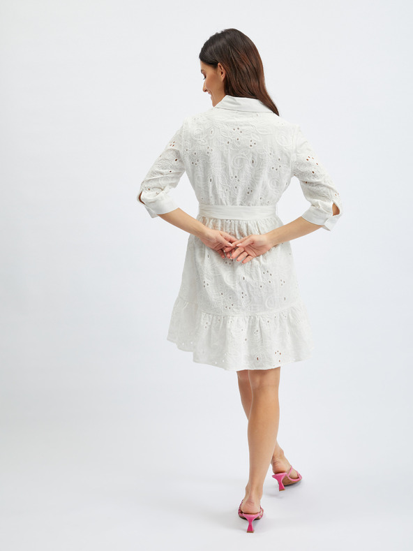 Orsay Fehér mintás ingruha ORSAY