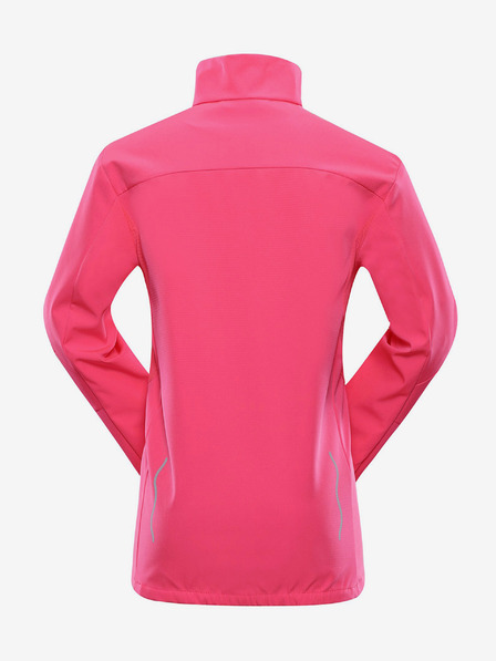 ALPINE PRO Gyerek softshell kabát membránnal ALPINE PRO MULTO rózsaszín
