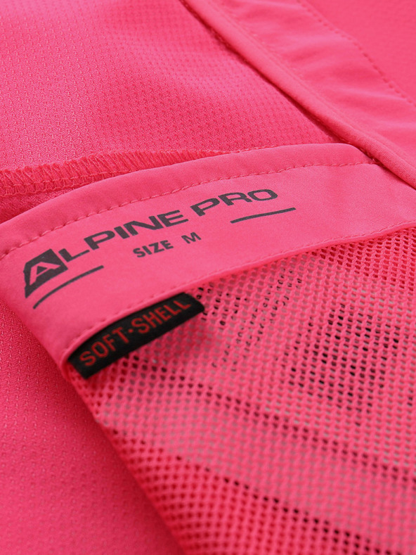 ALPINE PRO Női softshell dzseki membránnal ALPINE PRO MULTA rózsaszín