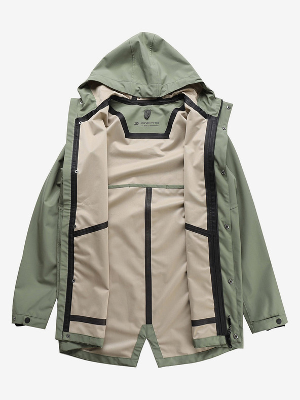 ALPINE PRO Férfi vízálló dzseki ptx membránnal ALPINE PRO PERFET zöld