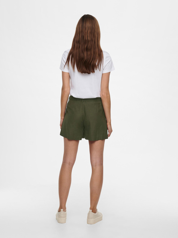 ONLY Khaki színű rövidnadrág nyakkendővel ONLY Viva