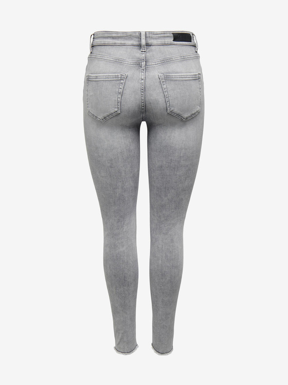 ONLY Világosszürke női szakadt skinny fit farmernadrág ONLY Blush