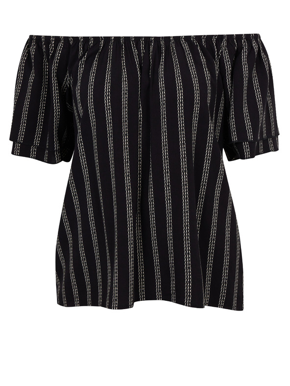 Orsay ORSAY fekete női csíkos blúz