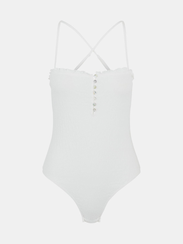 Pieces Fehér női body Pieces Leaf