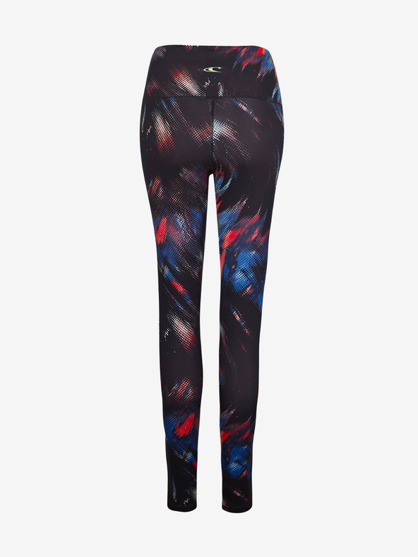 O'Neill Piros és fekete női mintás leggings O'Neill ACTIVE LEGGING O'Neill ACTIVE LEGGING