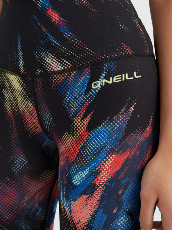 O'Neill Piros és fekete női mintás leggings O'Neill ACTIVE LEGGING O'Neill ACTIVE LEGGING