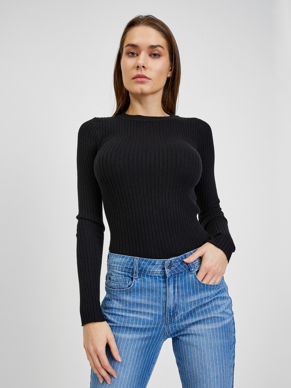 Orsay ORSAY kék csíkos slim fit női farmer