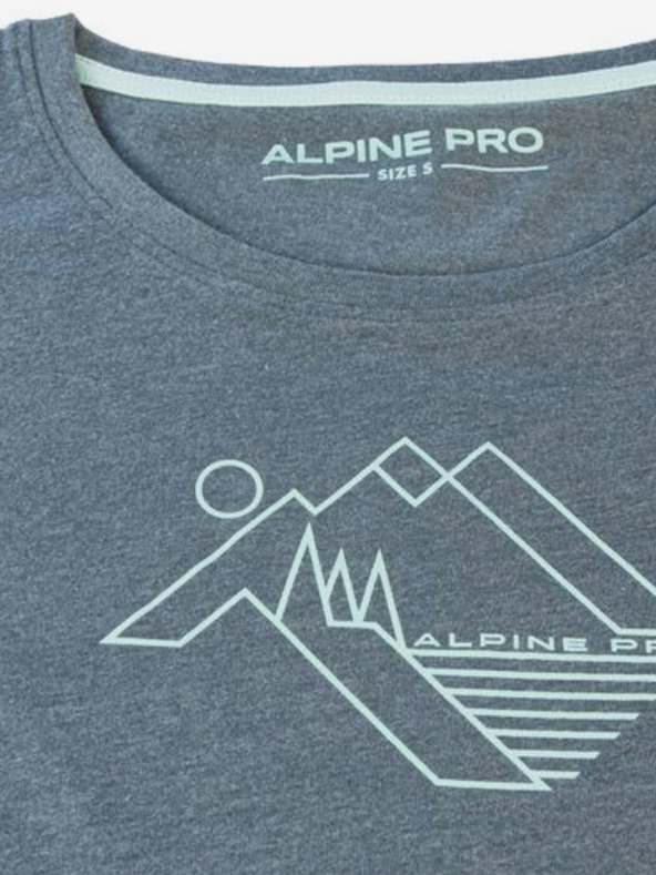 ALPINE PRO Sötétszürke női ALPINE PRO Kefada póló