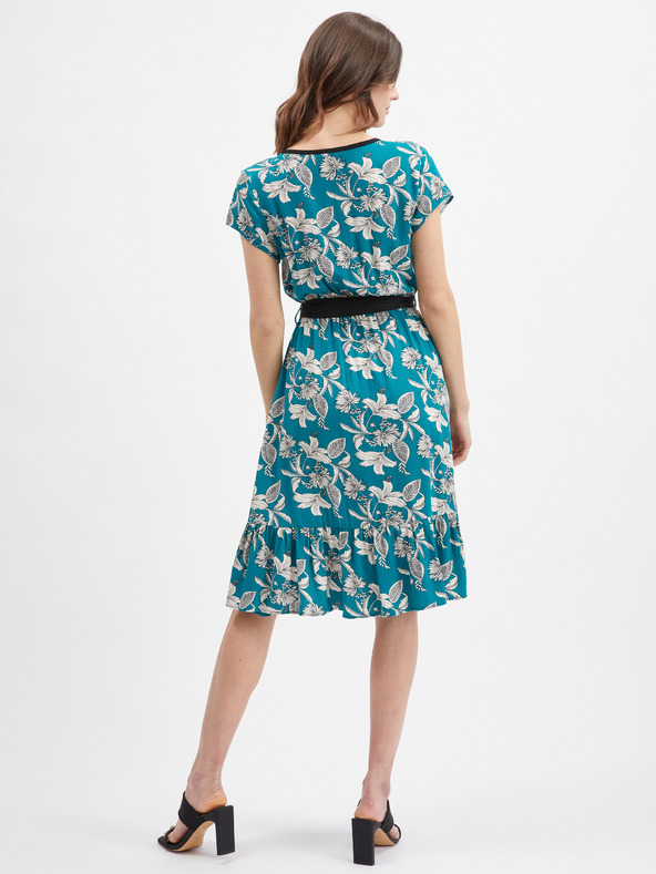 Orsay ORSAY petróleum női virágmintás ruha