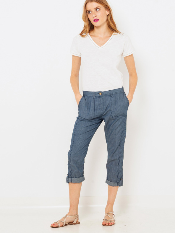 CAMAIEU Kék 3/4-es slim fit farmer CAMAIEU