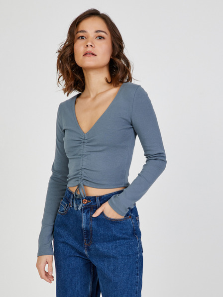 TALLY WEiJL Kék női cropped TALLY WEiJL kék női póló