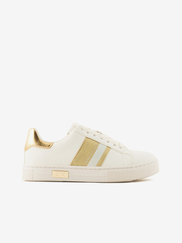Armani Exchange Arany és krémszínű női tornacipő Armani Exchange