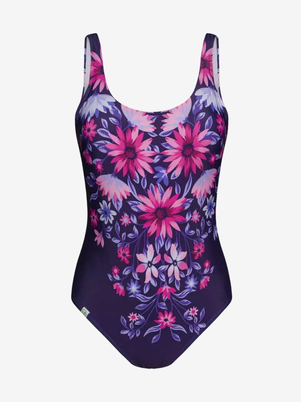 Dedoles Rózsaszín és lila Dedoles női vidám egyrészes fürdőruha Virágos Soul
